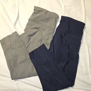 CRZ YOGA - 2 Pack - Naked Feeling Workout Capri Leggings (Pockets) 25''